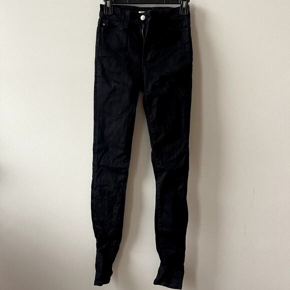 Alexa Chung x AG High Waist Black Skinny Jeans - 24 - Picture 2 of 12